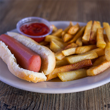HOT DOG WITH FRIES